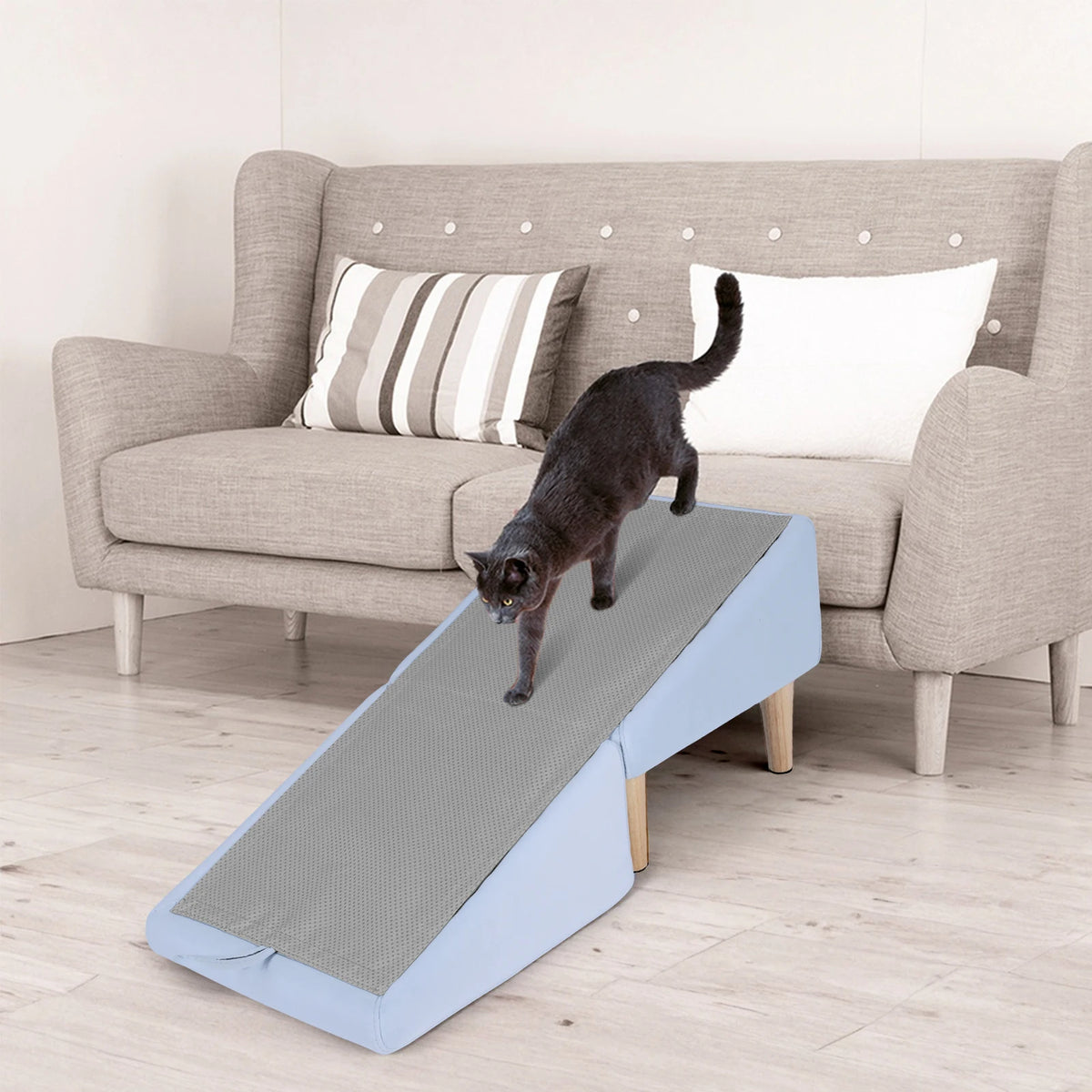 2In1 Folding Pet Ramp Stairs Non Slip For Small Dogs