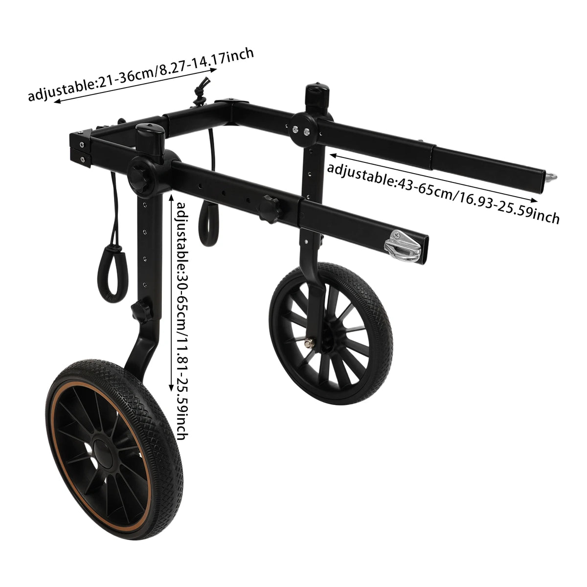Bymaocar Pet Walking Aid And Rehabilitation Wheelchair For Dogs 65kg