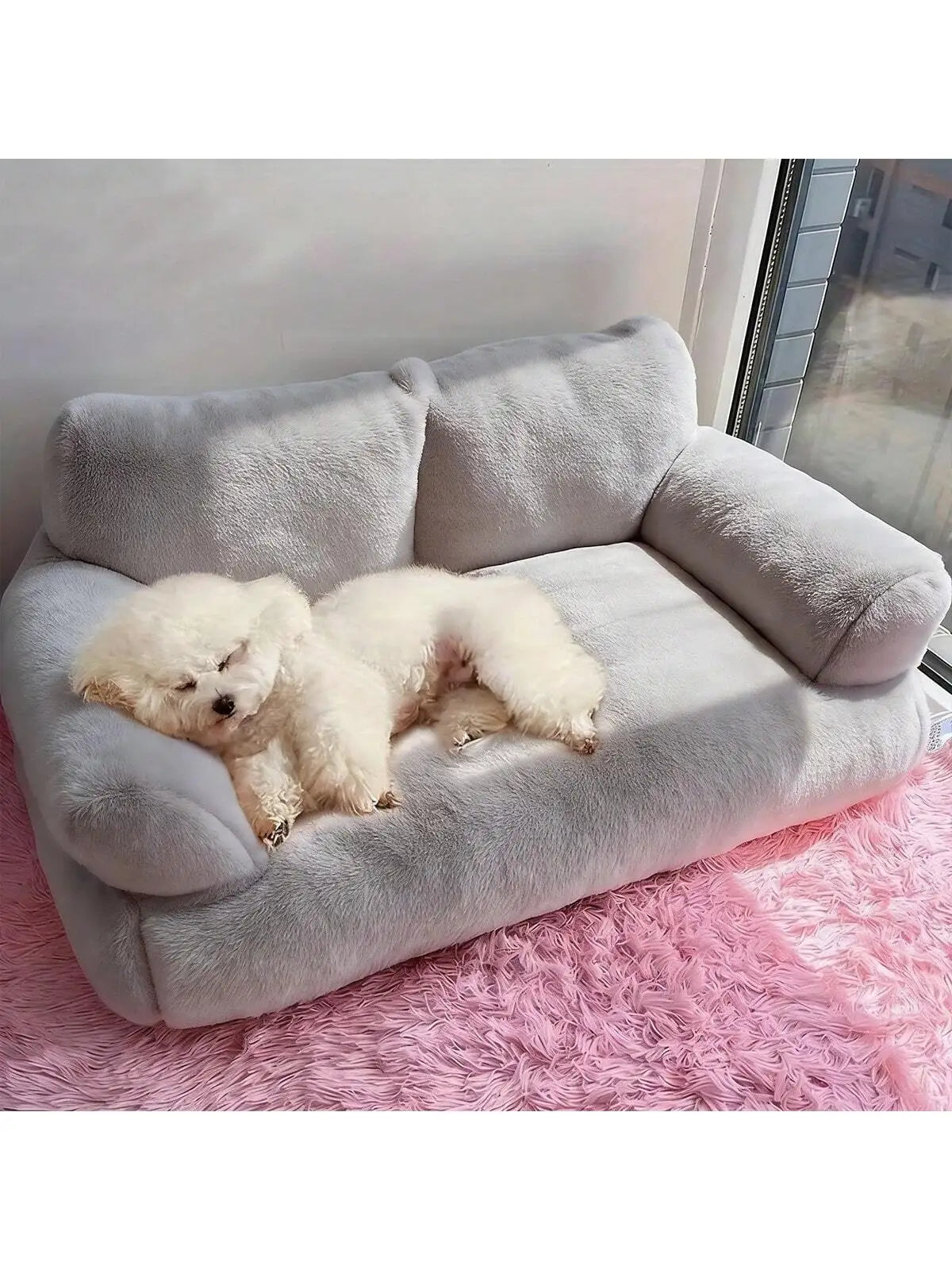 Small Dog And Cat Bed With Colorful Balls And Removable Washable Cover