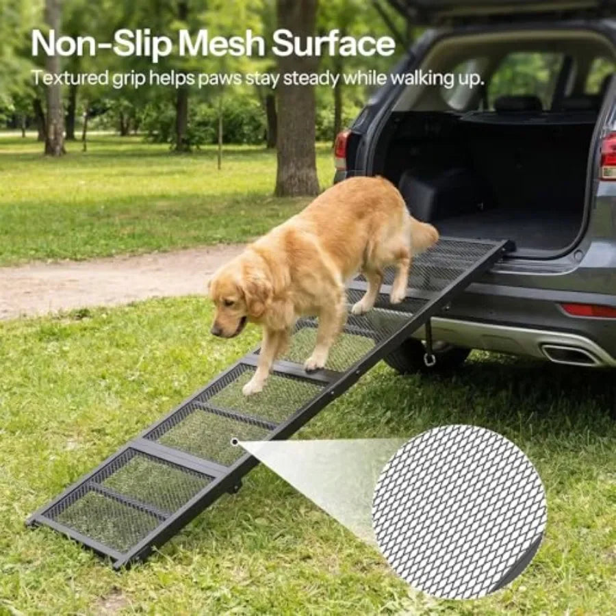 Collapsible Dog Ramp For Car SUVs Non Slip Pet Ramp