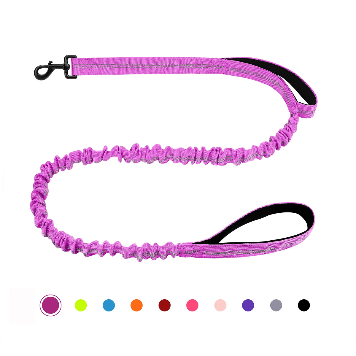 Heavy Duty Bungee Dog Leash With Shock Absorption Padded Handles