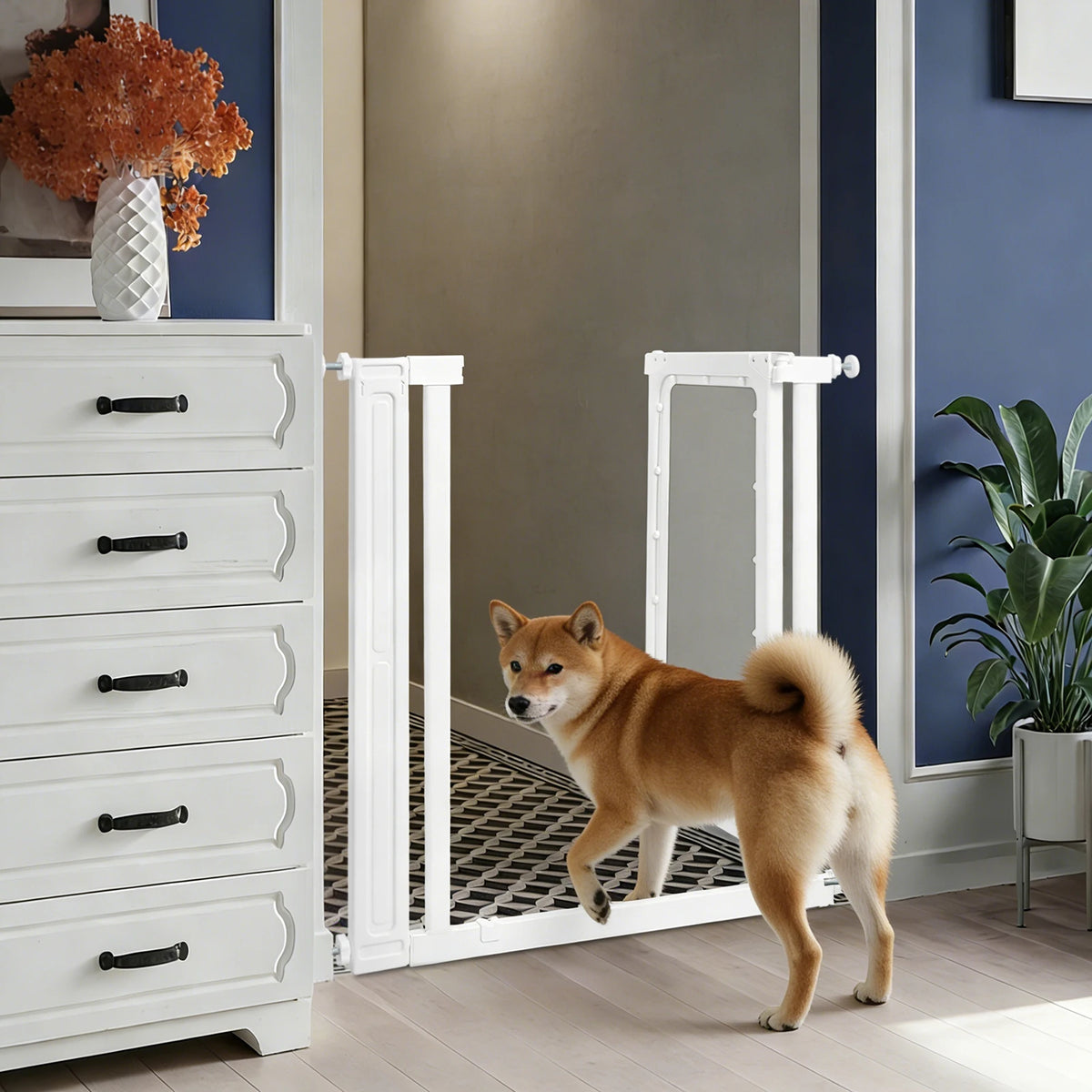 Clear Pet Gate Doorways No Drill Pressure Mount Auto Close